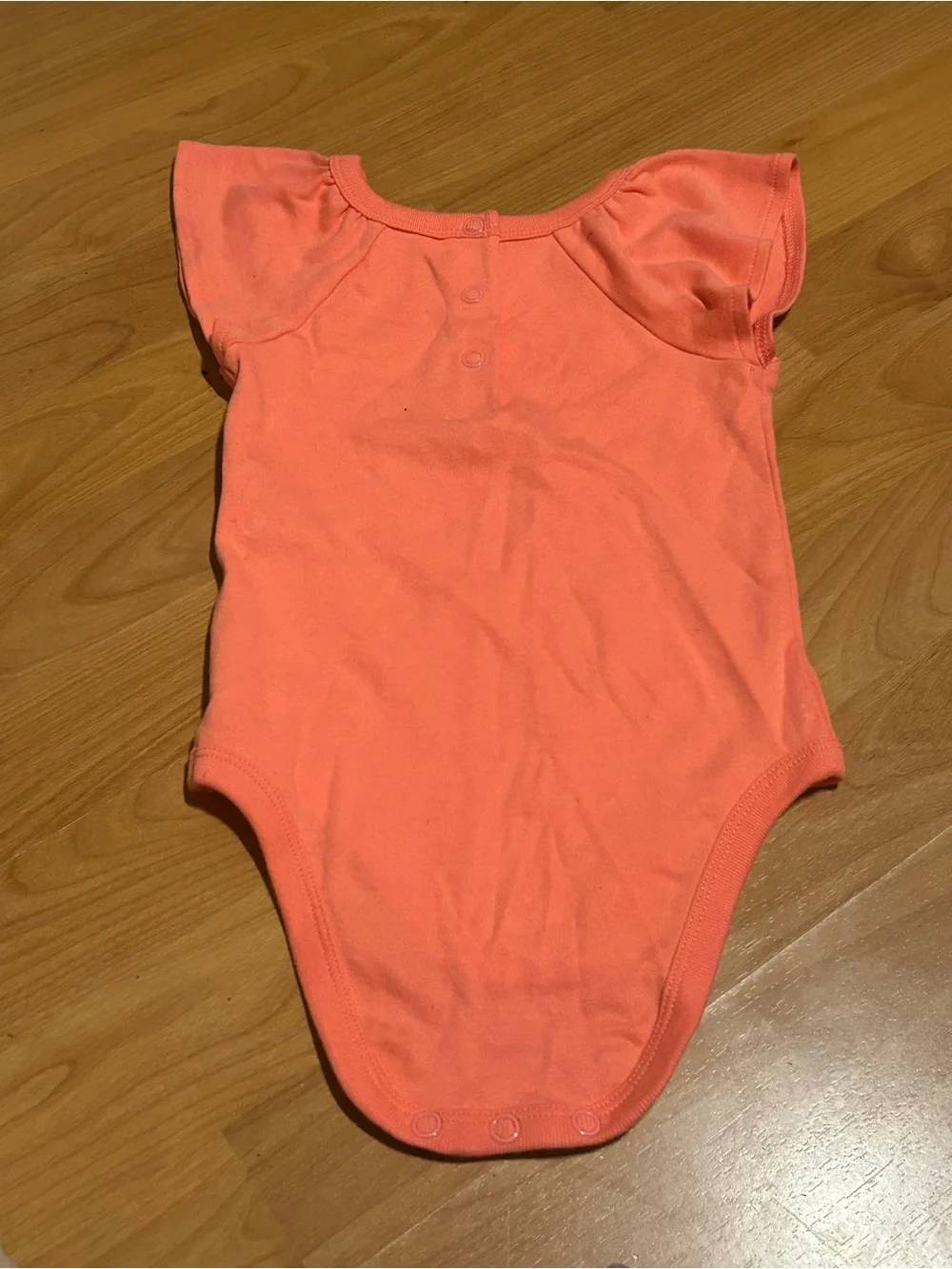 Disney Baby Minnie 'My First Visit' Coral LIKE NEW Onesie Size 12-18 months